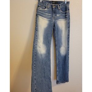 VNT Express Jeans low rise bootcut bleached jeans